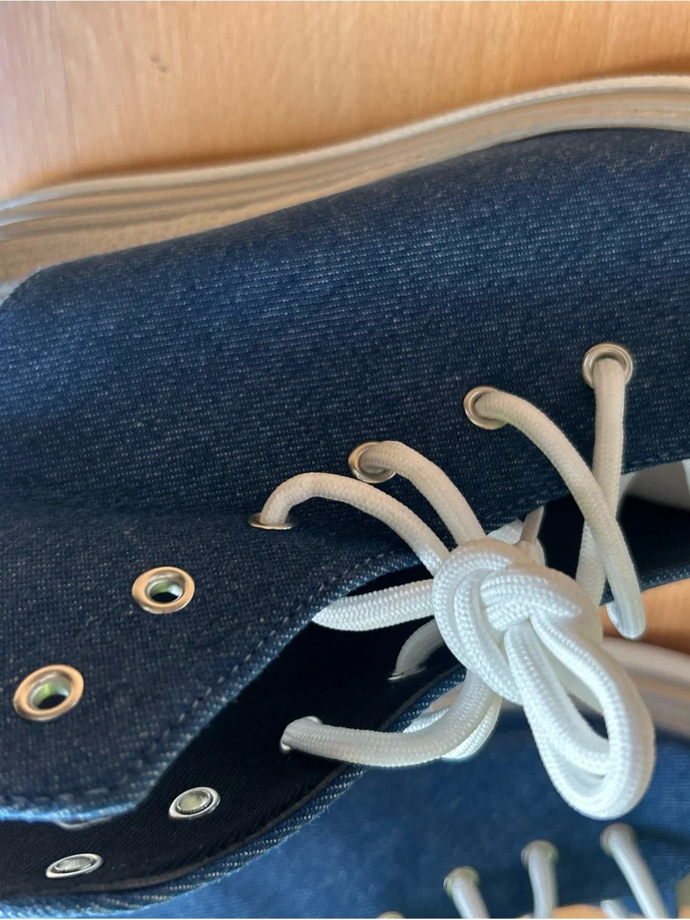 NWOT Women’s Navy Lace-Up Platform Sneakers size 11